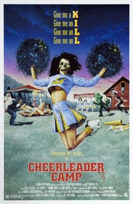 Cheerleader Camp movie poster (1987) wooden framed poster