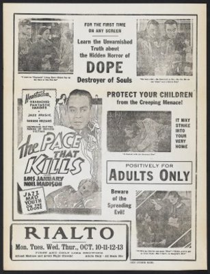 The Pace That Kills movie poster (1935) pillow