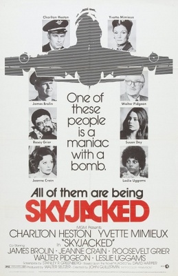 Skyjacked movie poster (1972) pillow