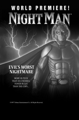 NightMan movie poster (1997) wood print