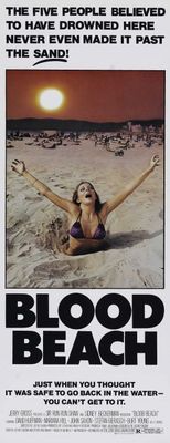 Blood Beach movie poster (1981) canvas poster