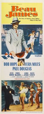 Beau James movie poster (1957) metal framed poster