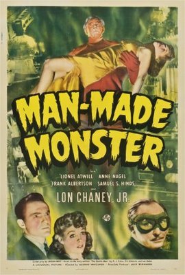 Man Made Monster movie poster (1941) wooden framed poster