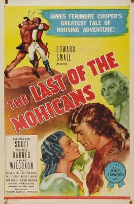 The Last of the Mohicans movie poster (1936) poster with hanger