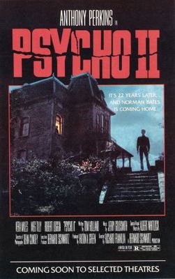 Psycho II movie poster (1983) wood print