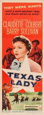 Texas Lady movie poster (1955) poster with hanger