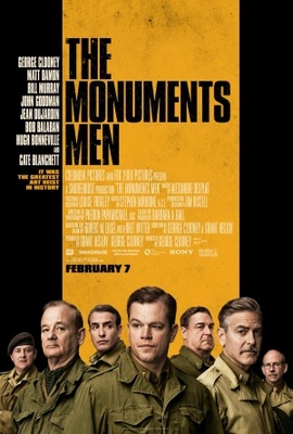 The Monuments Men movie poster (2014) wooden framed poster