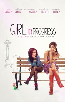 Girl in Progress movie poster (2011) wood print