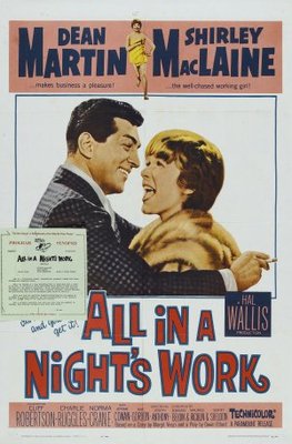 All in a Night's Work movie poster (1961) tote bag