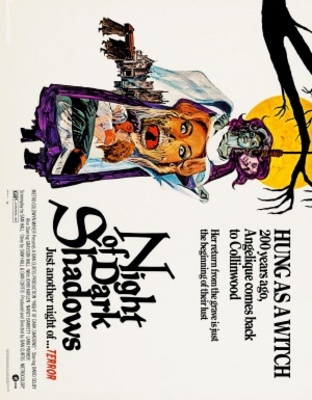 Night of Dark Shadows movie poster (1971) metal framed poster