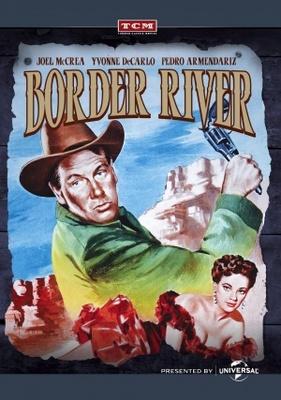 Border River movie poster (1954) wooden framed poster