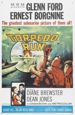 Torpedo Run movie poster (1958) pillow