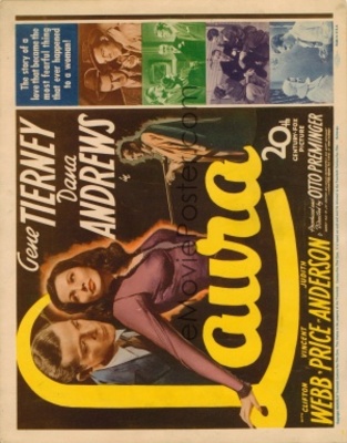 Laura movie poster (1944) canvas poster