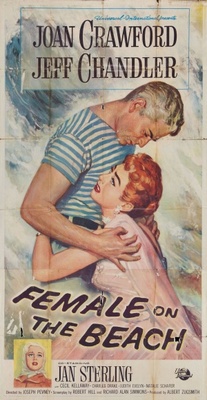 Female on the Beach movie poster (1955) mouse pad