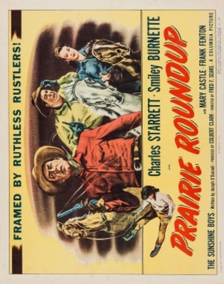 Prairie Roundup movie poster (1951) poster with hanger
