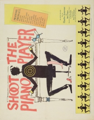 Tirez sur le pianiste movie poster (1960) wood print