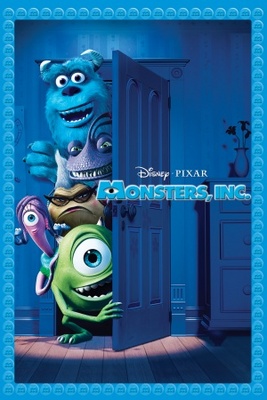 Monsters Inc movie poster (2001) wood print