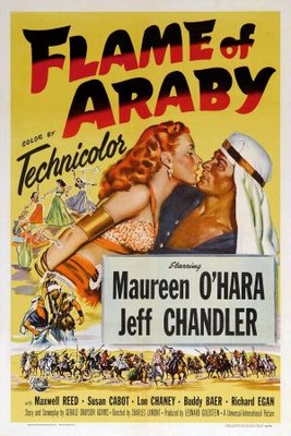 Flame of Araby movie poster (1951) canvas poster