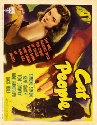 Cat People movie poster (1942) metal framed poster