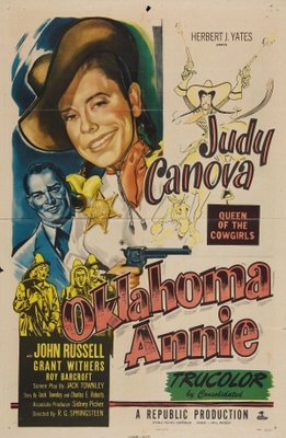 Oklahoma Annie movie poster (1952) wooden framed poster