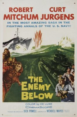 The Enemy Below movie poster (1957) poster with hanger