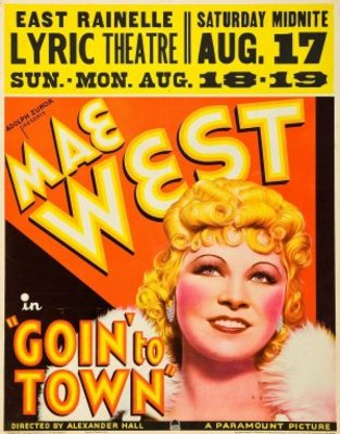 Goin' to Town movie poster (1935) wood print