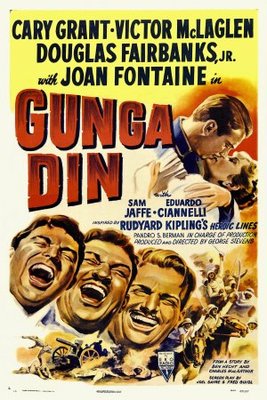 Gunga Din movie poster (1939) wood print