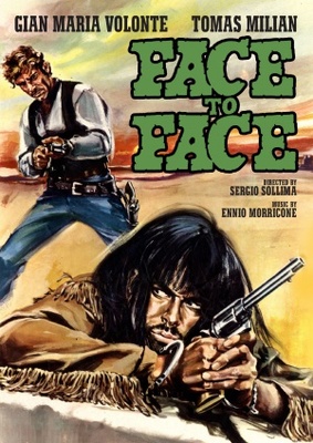 Faccia a faccia movie poster (1967) wooden framed poster