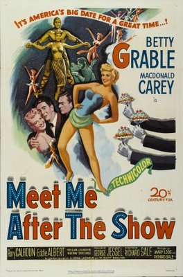 Meet Me After the Show movie poster (1951) metal framed poster