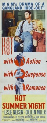 Hot Summer Night movie poster (1957) metal framed poster