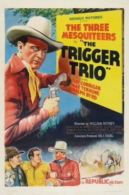 The Trigger Trio movie poster (1937) wooden framed poster