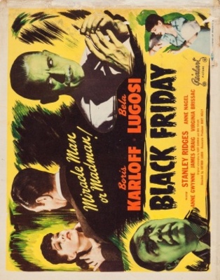 Black Friday movie poster (1940) pillow