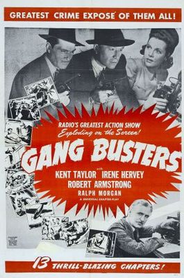 Gang Busters movie poster (1942) wood print