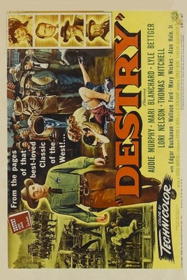 Destry movie poster (1954) metal framed poster