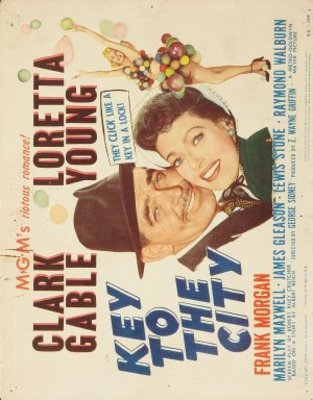Key to the City movie poster (1950) wooden framed poster