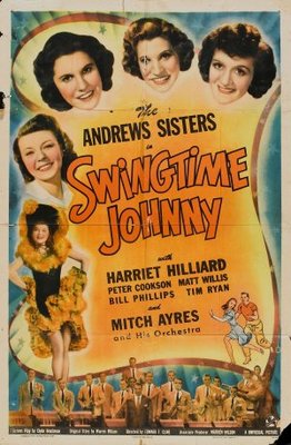 Swingtime Johnny movie poster (1943) wood print