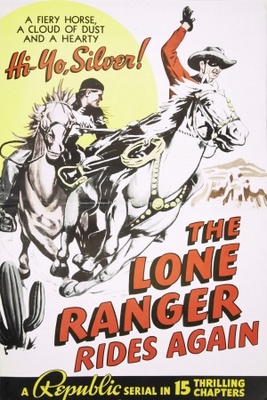 The Lone Ranger Rides Again movie poster (1939) metal framed poster