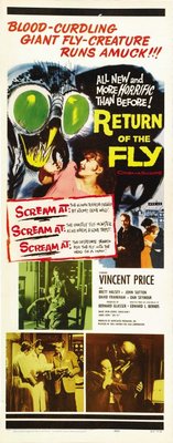 Return of the Fly movie poster (1959) pillow