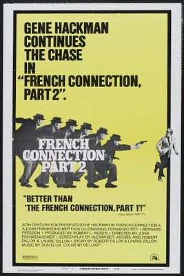 French Connection II movie poster (1975) metal framed poster