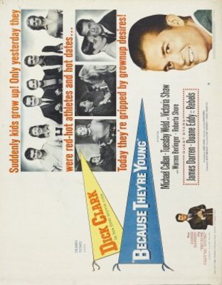 Because They're Young movie poster (1960) metal framed poster