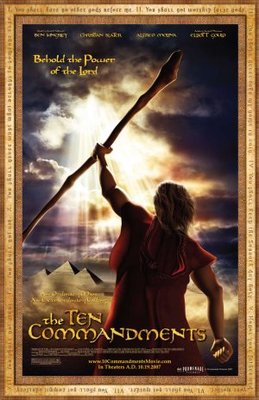 The Ten Commandments movie poster (2007) tote bag