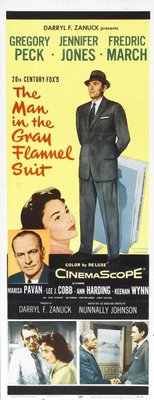 The Man in the Gray Flannel Suit movie poster (1956) poster with hanger