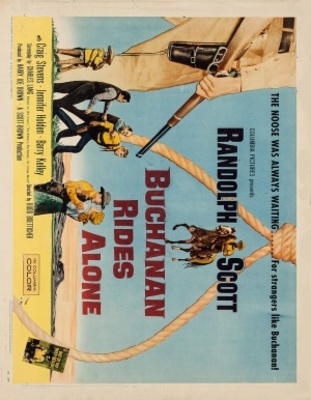 Buchanan Rides Alone movie poster (1958) metal framed poster