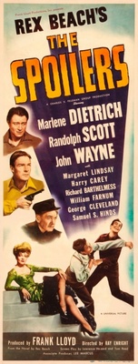 The Spoilers movie poster (1942) wood print