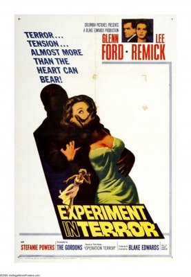 Experiment in Terror movie poster (1962) wooden framed poster