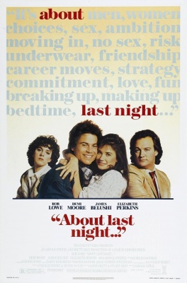 About Last Night... movie poster (1986) canvas poster