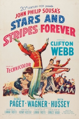 Stars and Stripes Forever movie poster (1952) canvas poster