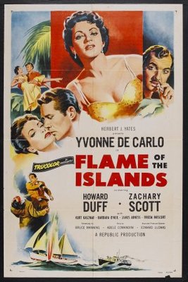 Flame of the Islands movie poster (1955) poster
