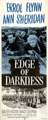 Edge of Darkness movie poster (1943) metal framed poster