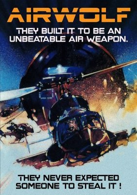 Airwolf movie poster (1984) t-shirt